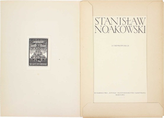 Ноаковский Станислав Владиславович. Stanislaw Noakowski. 20 Reprodukcji. [На польском яз. Варшава: Искусство, 1953]. 12 с., I−XX л. ил.